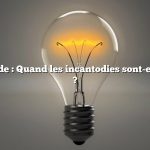 Réponse rapide : Quand les incantodies sont-elles en saison ?